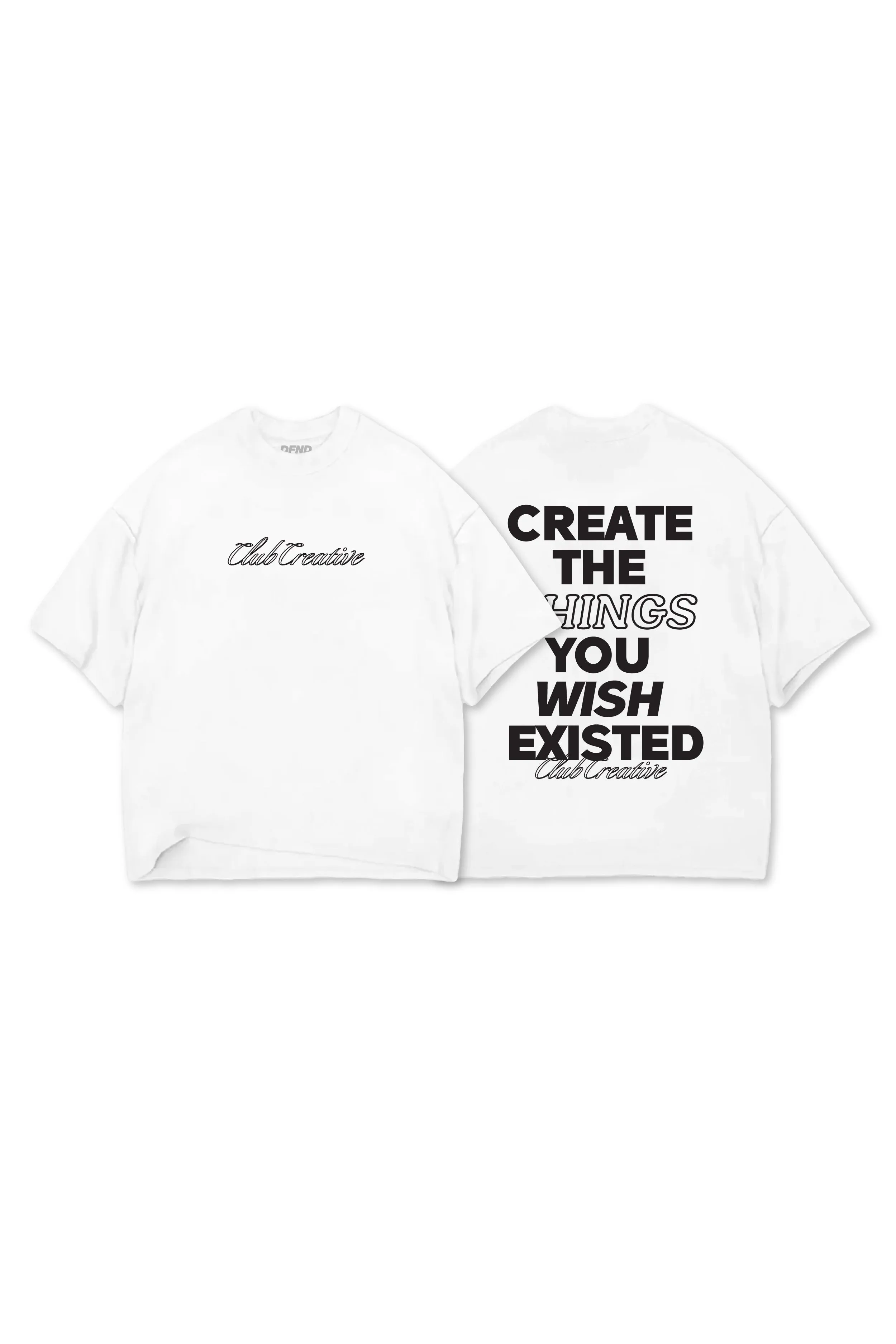 DFND CREATE T-SHIRT - WHITE sold by DFND