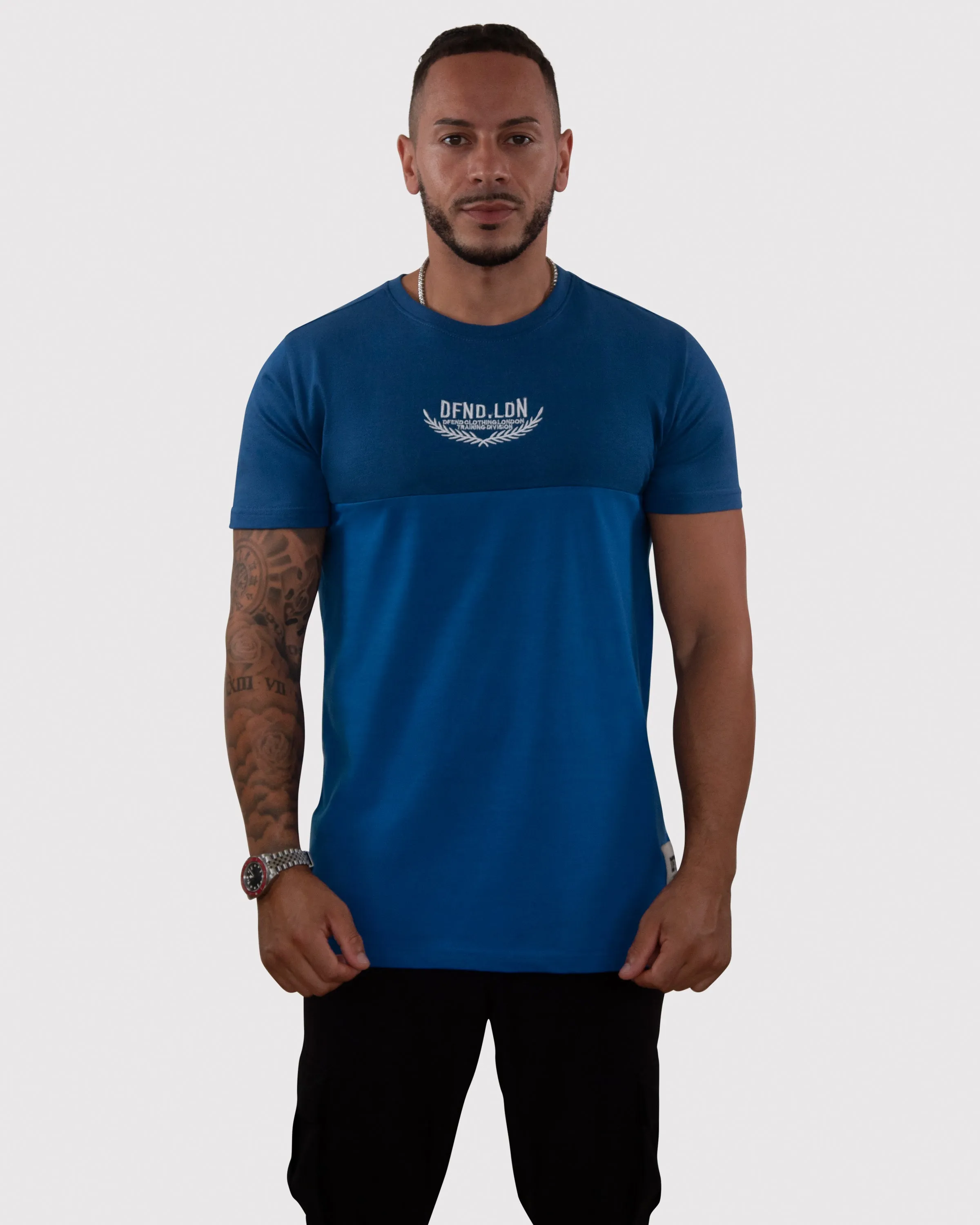 MEN'S 2 PACK T-SHIRTS - BLACK/BLUE sold by DFND product image thumbnail 2