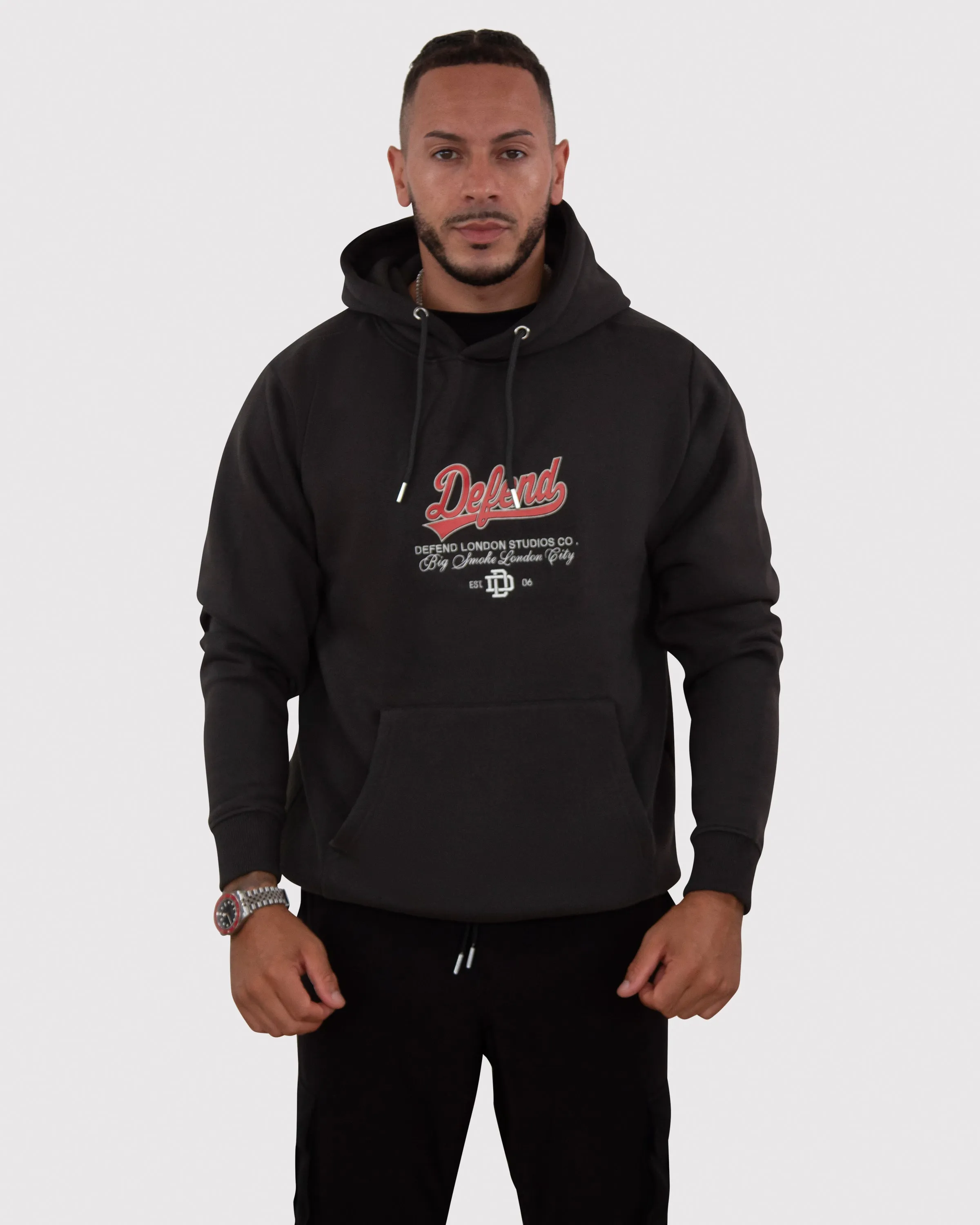 DIVIDED HOODIE - Black sold by DFND