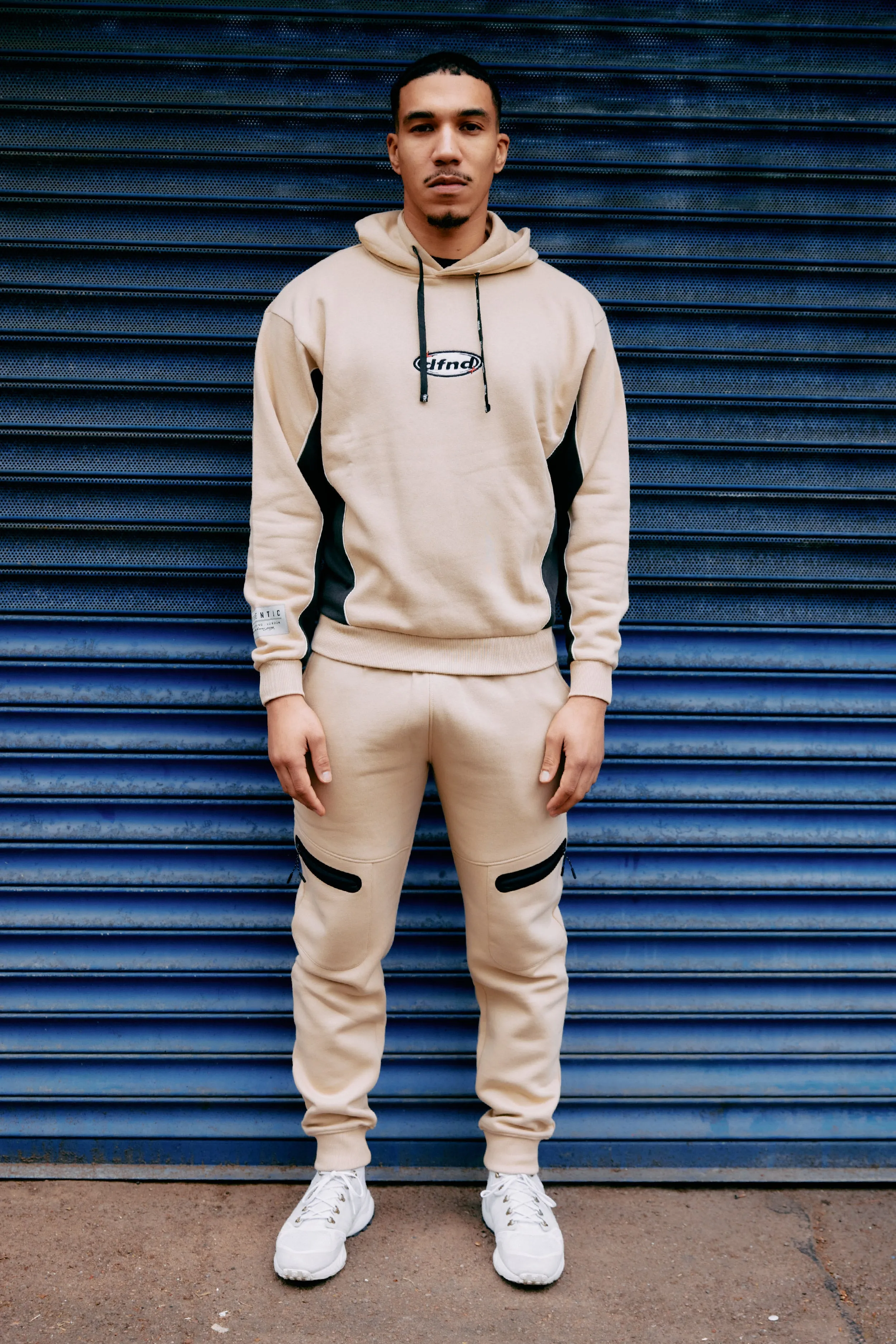 Race Hoodie - Stone sold by DFND