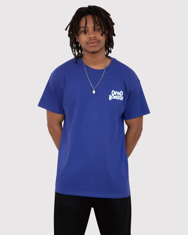 DFND BUBBLE LOGO T-SHIRT - BLUE sold by DFND