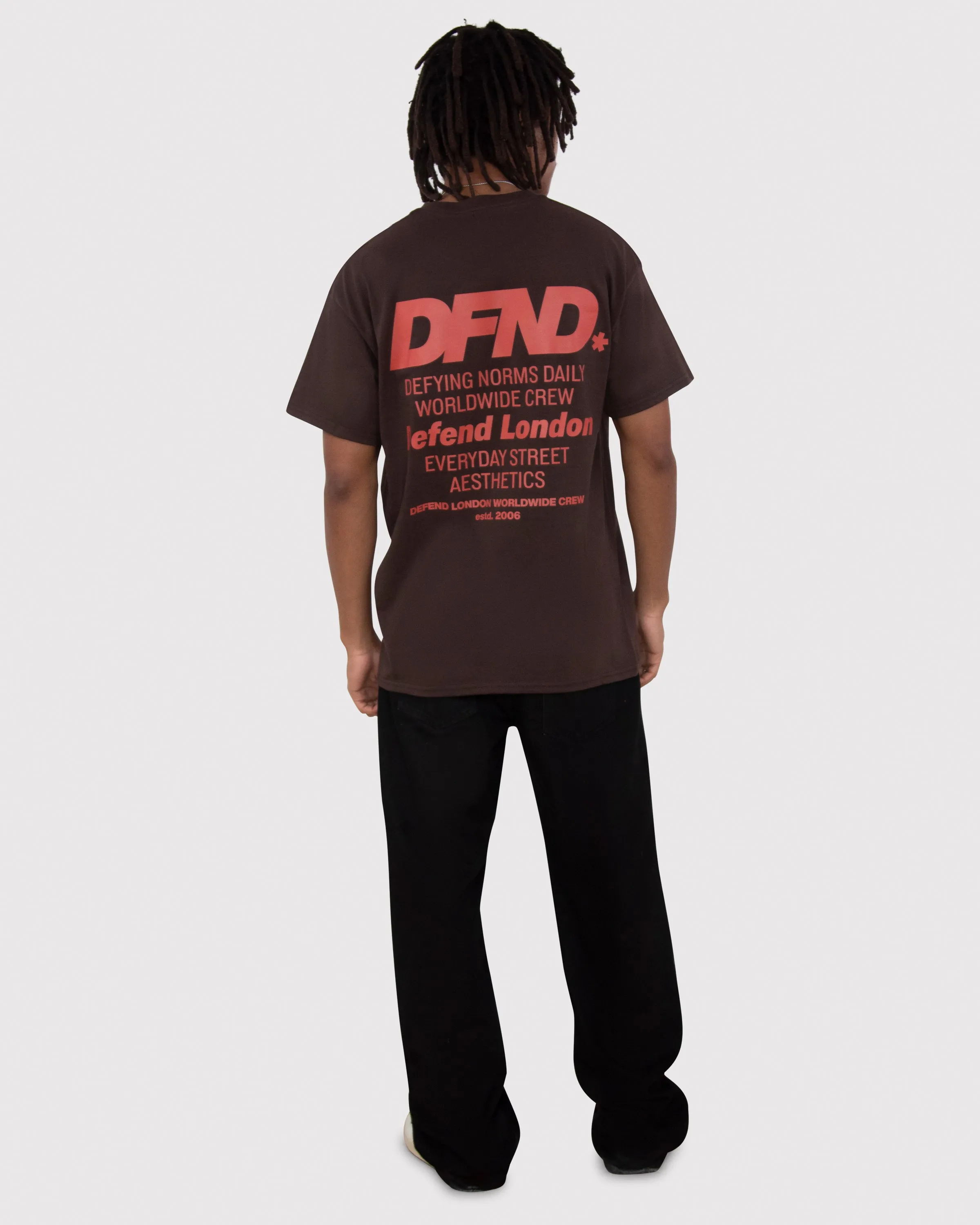 DFND NORMS T-SHIRT - BROWN sold by DFND product image thumbnail 4