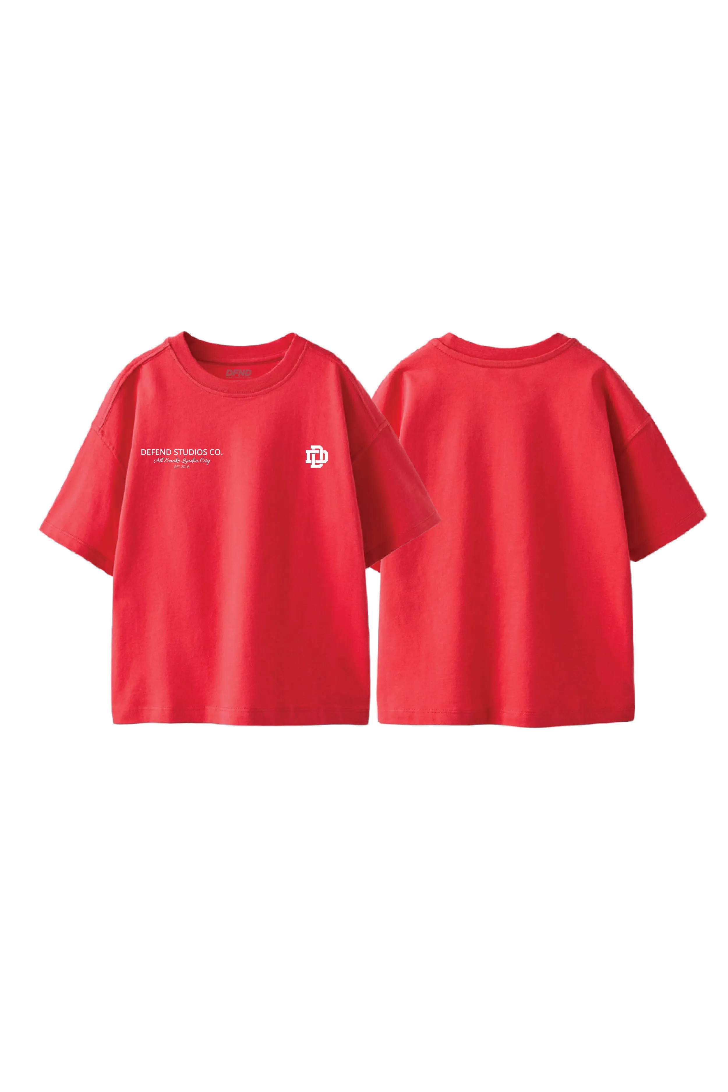 DEFEND CREST T-SHIRT - RED sold by DFND product image thumbnail 2