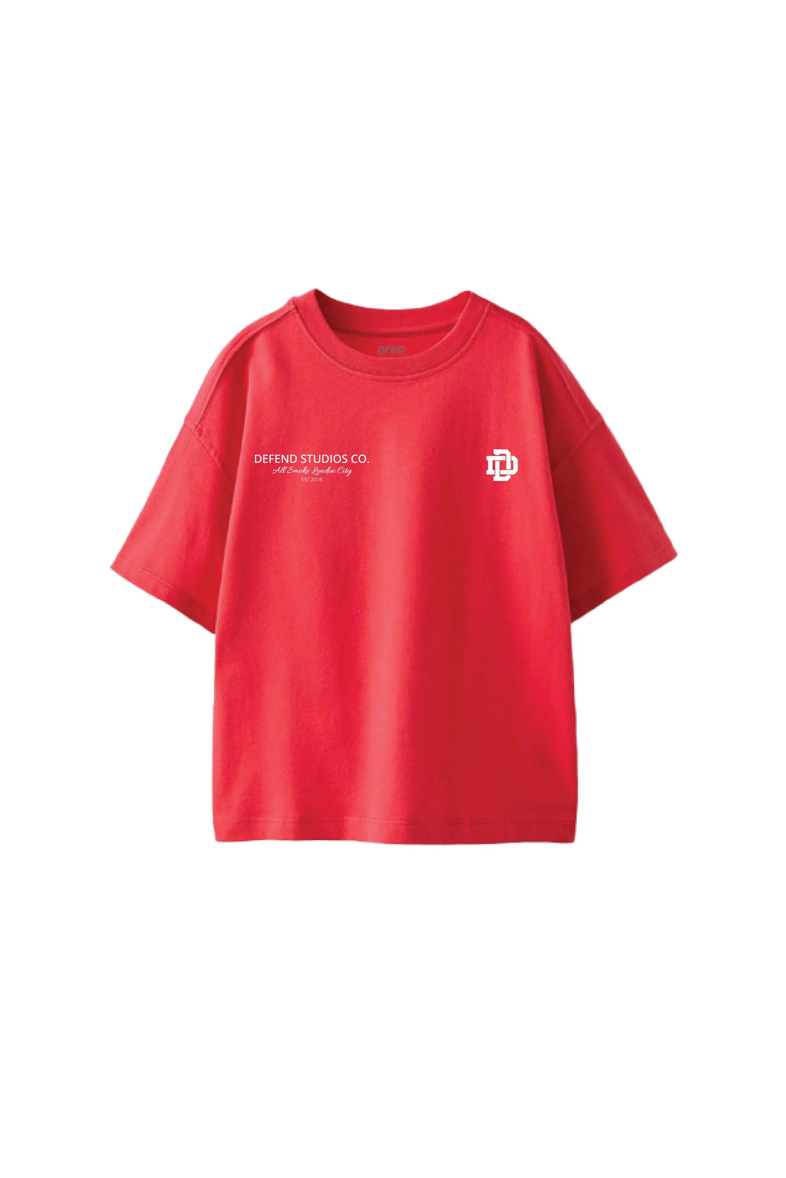 DEFEND CREST T-SHIRT - RED sold by DFND