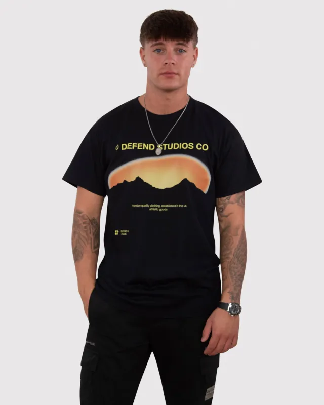 DFND SUN T-SHIRT - BLACK sold by DFND
