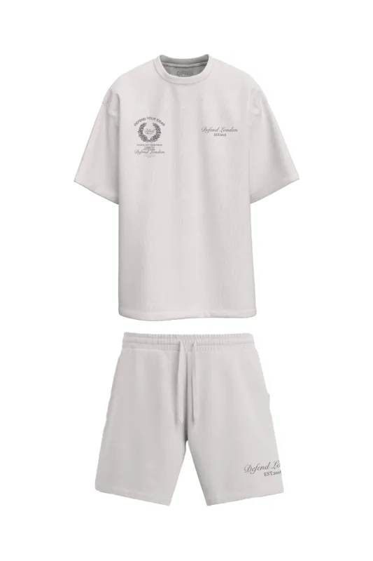 Embrace Shorts & Tee Set - White sold by DFND