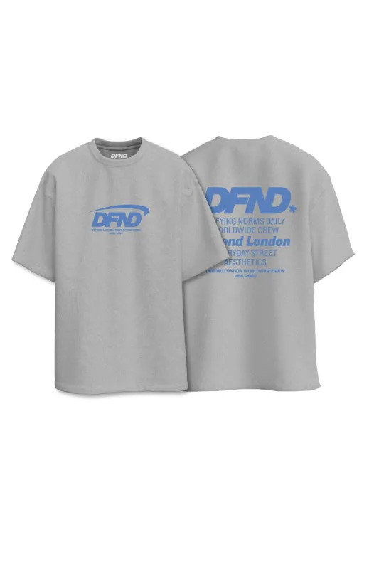 DFND NORMS T-SHIRT - GREY MELANGE sold by DFND