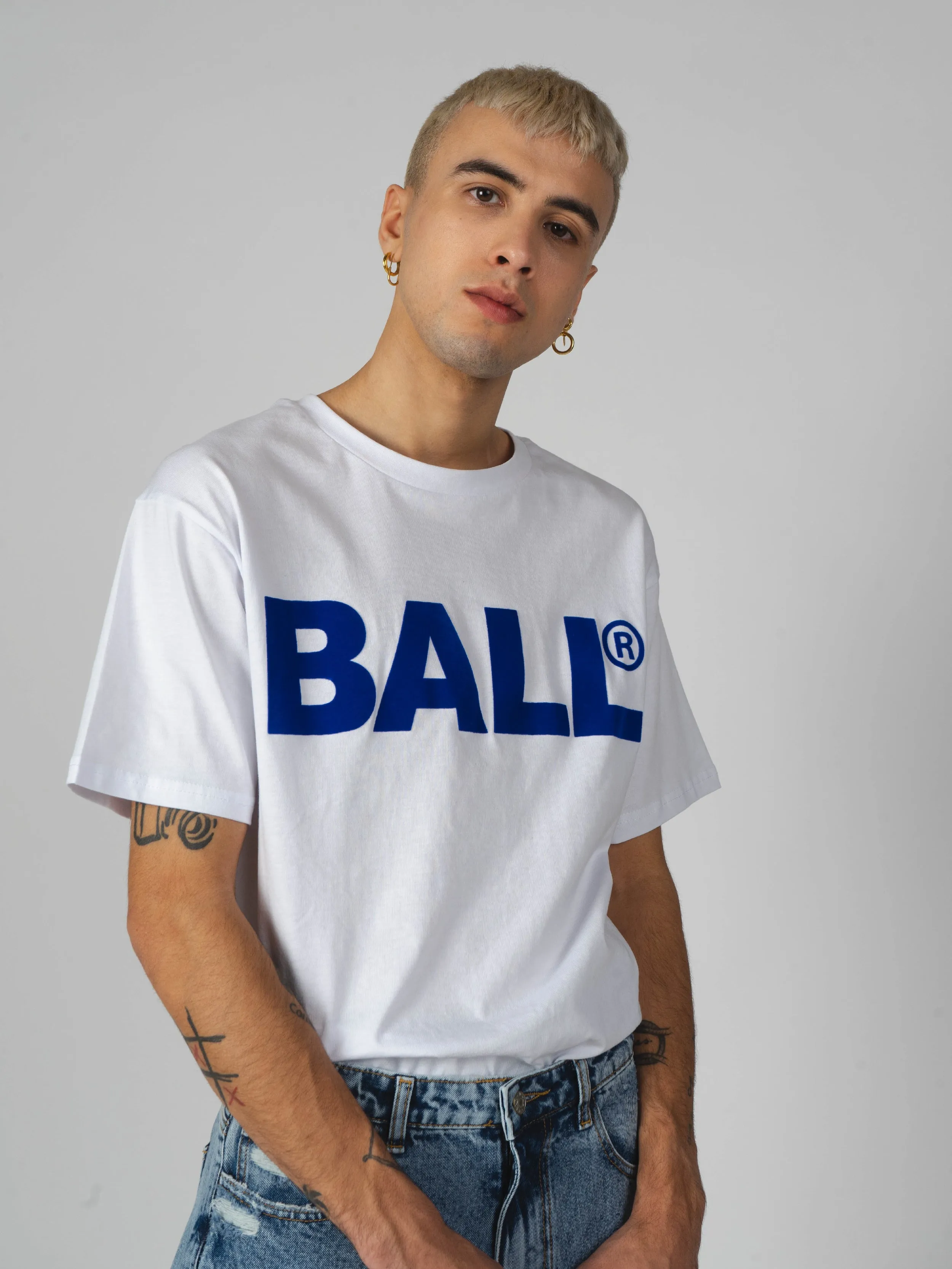 Ball Cph Flock Tee - White sold by DFND product image thumbnail 3