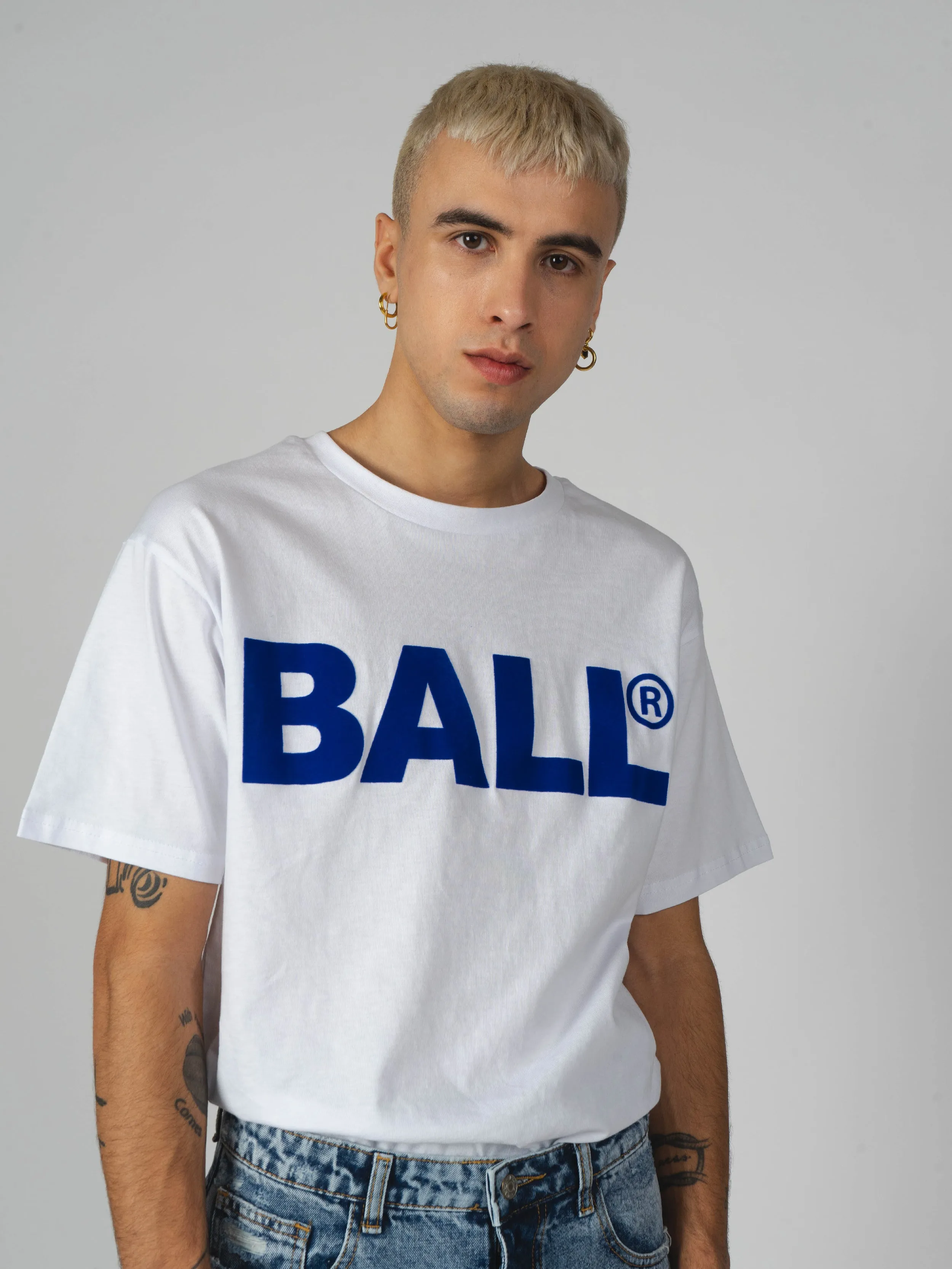 Ball Cph Flock Tee - White sold by DFND product image thumbnail 4