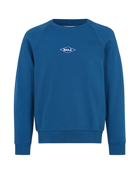 Ball Rimini Raglan Crew Neck - Kayak Blue sold by DFND