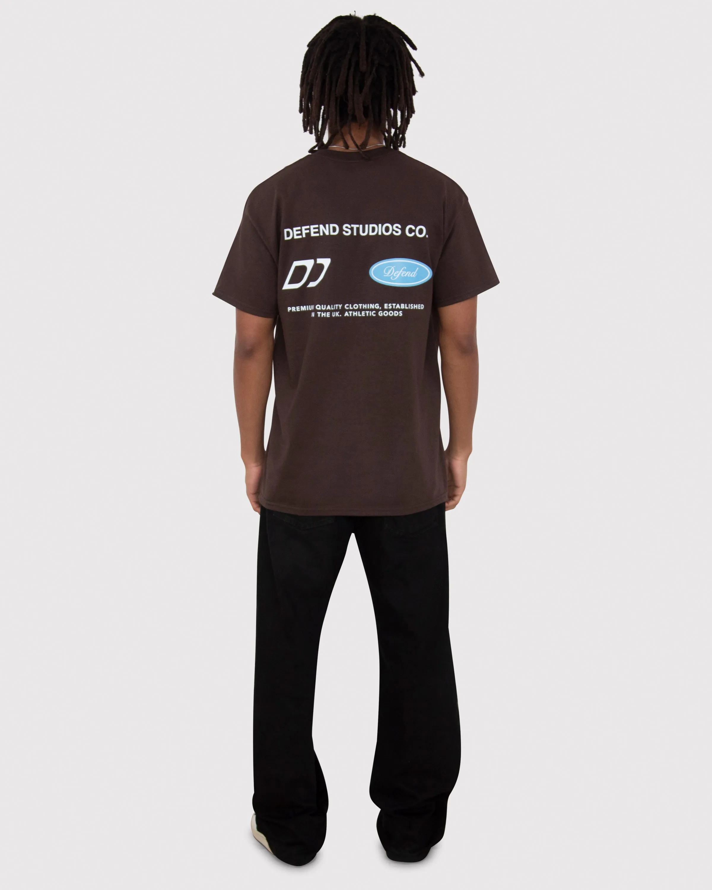DFND BADGE LOGO T-SHIRT - BROWN sold by DFND product image thumbnail 4