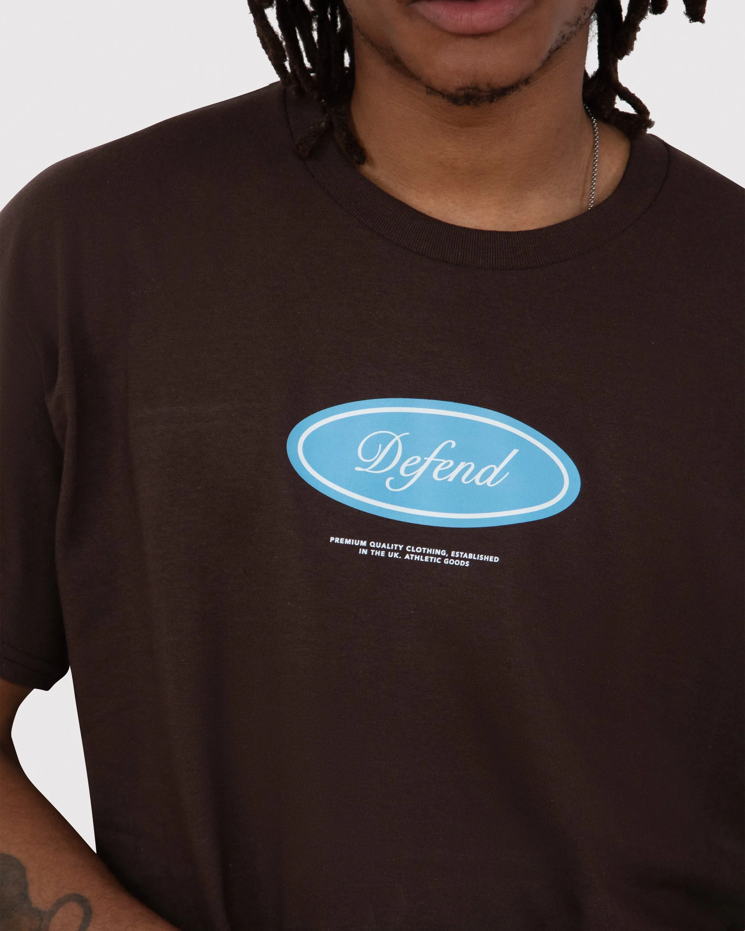 DFND BADGE LOGO T-SHIRT - BROWN sold by DFND product image thumbnail 5