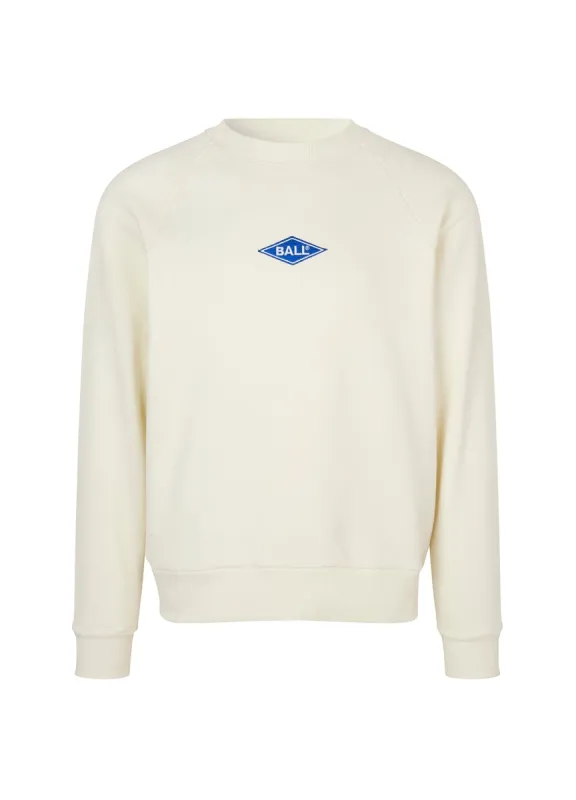 Ball Rimini Raglan Crew Neck - Off White sold by DFND