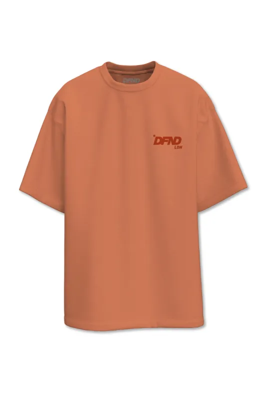 DFND LDN LOGO T-SHIRT - ORANGE sold by DFND