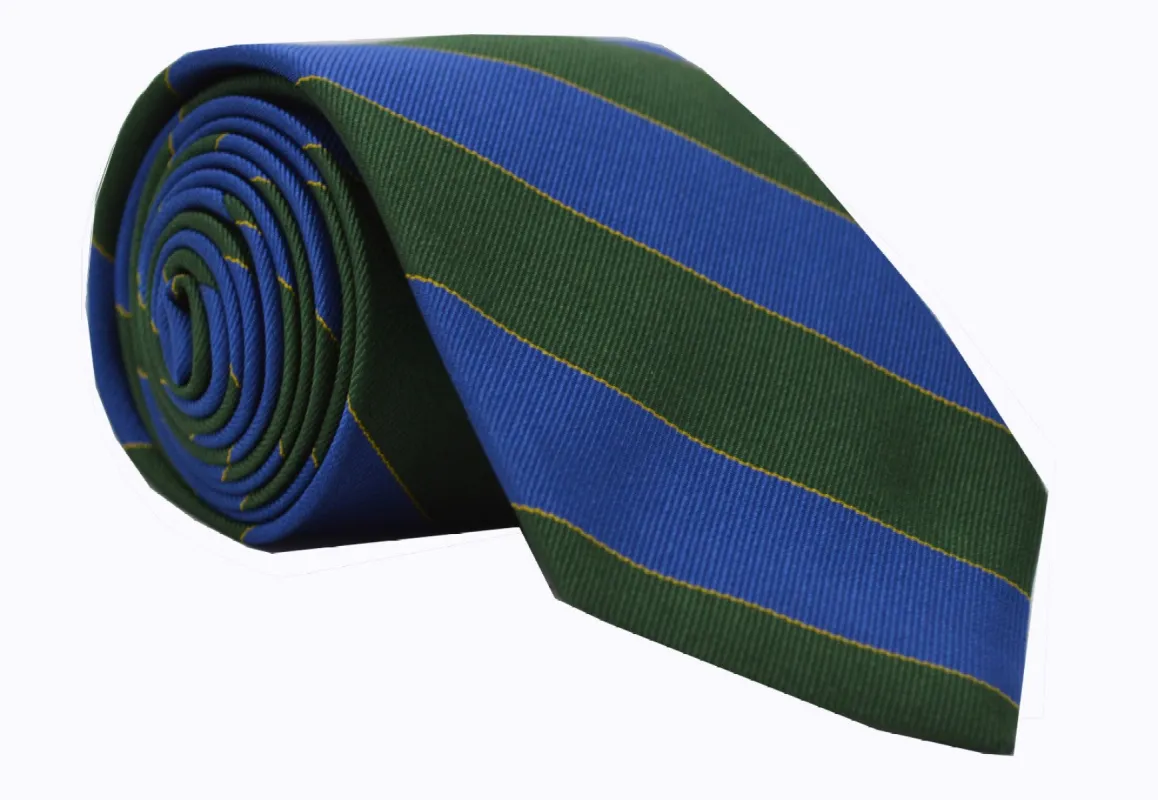 Murray Striped Tie Green sold by Mountain & Sackett