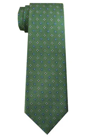 Ingram Foulard Tie Green sold by Mountain & Sackett