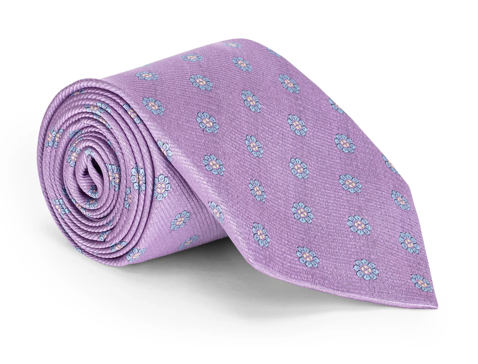 Linden Light Purple Foulard Tie sold by Mountain & Sackett