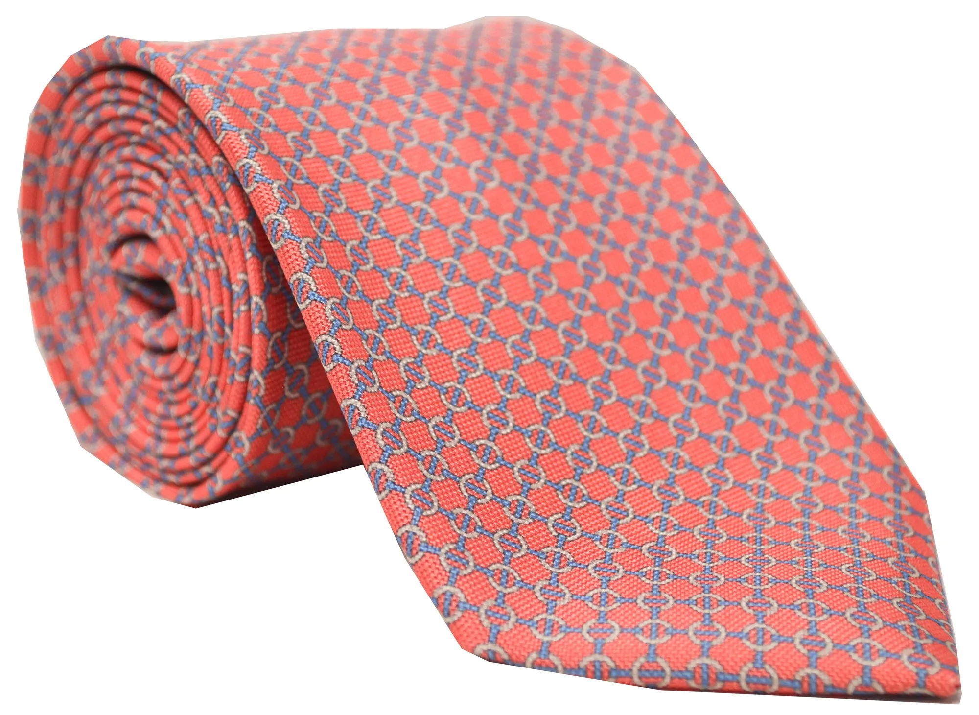 Rawlins Panama Link Tie Red sold by Mountain & Sackett