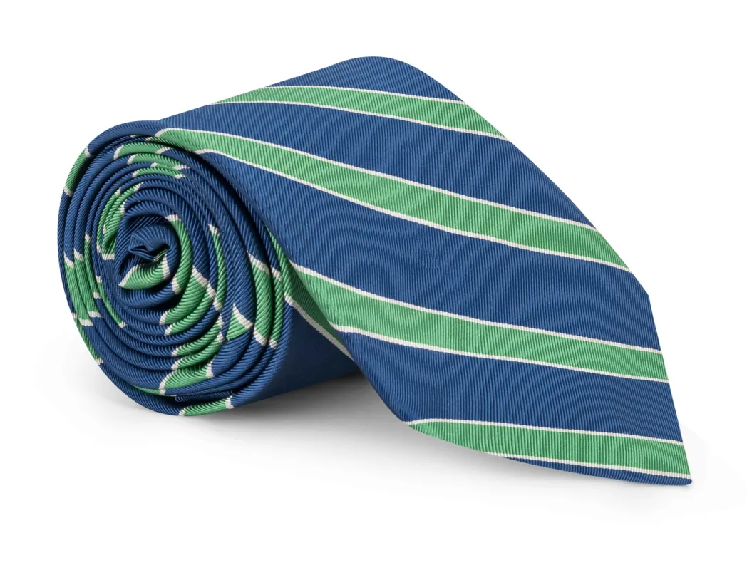 Collins Blue Mogador Stripe Tie sold by Mountain & Sackett