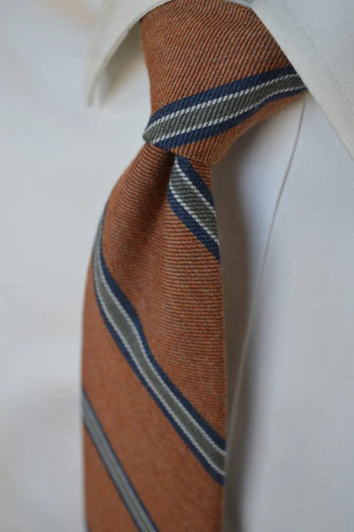 Crosby Stripe Tie Rust sold by Mountain & Sackett product image thumbnail 3