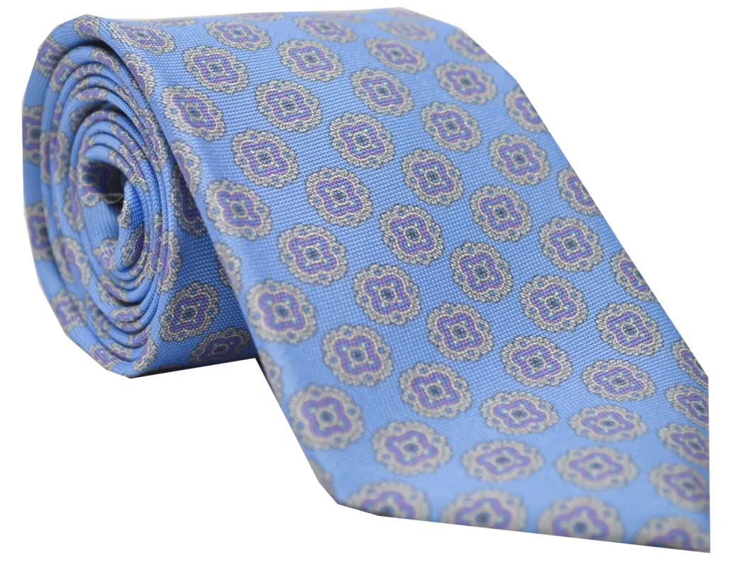 Barkley Panama Geo Tie Blue sold by Mountain & Sackett