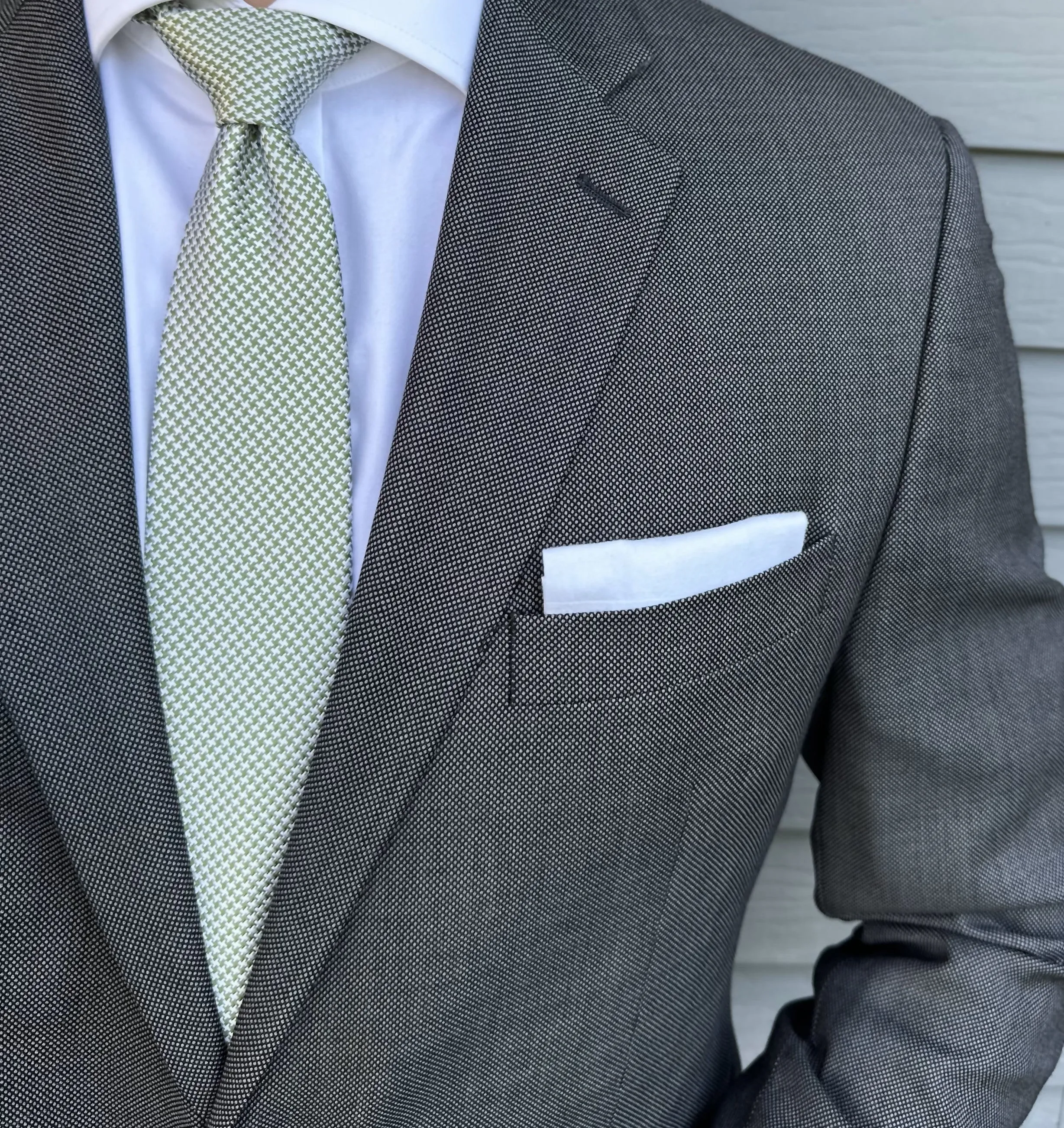 Benton Green Houndstooth Tie sold by Mountain & Sackett product image thumbnail 2