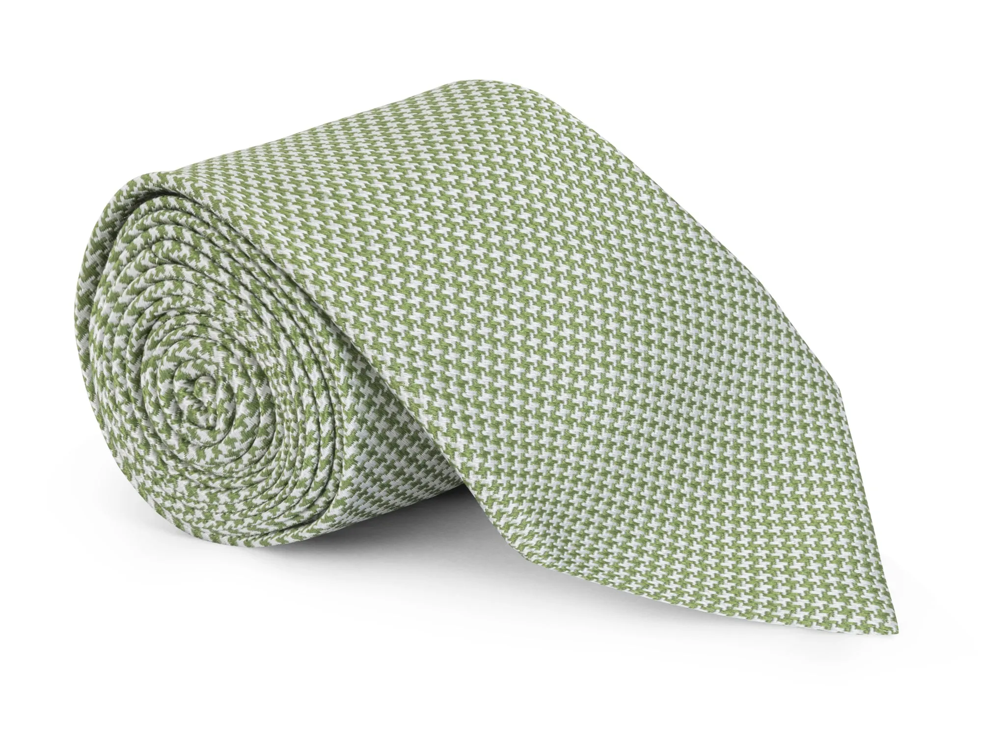 Benton Green Houndstooth Tie sold by Mountain & Sackett