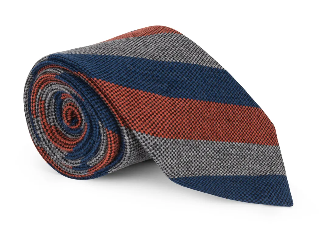Fowler Wool Multi Stripe Tie sold by Mountain & Sackett