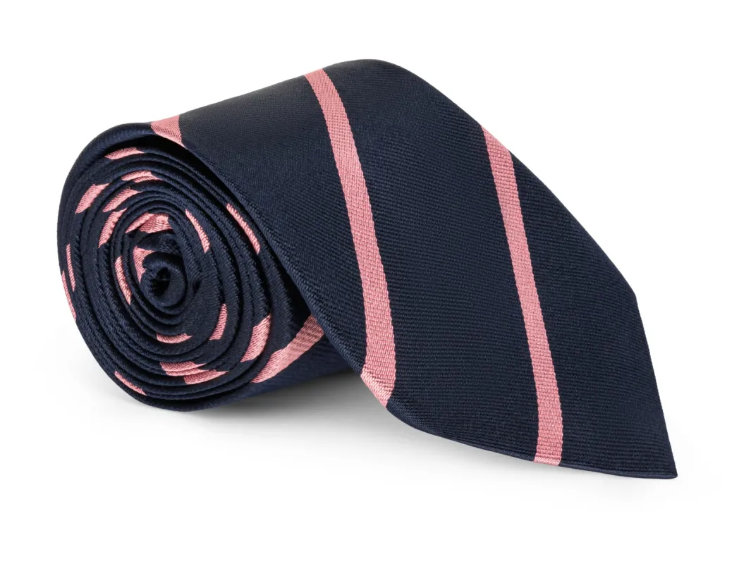 Emmanuel Tennis Regimental Tie sold by Mountain & Sackett