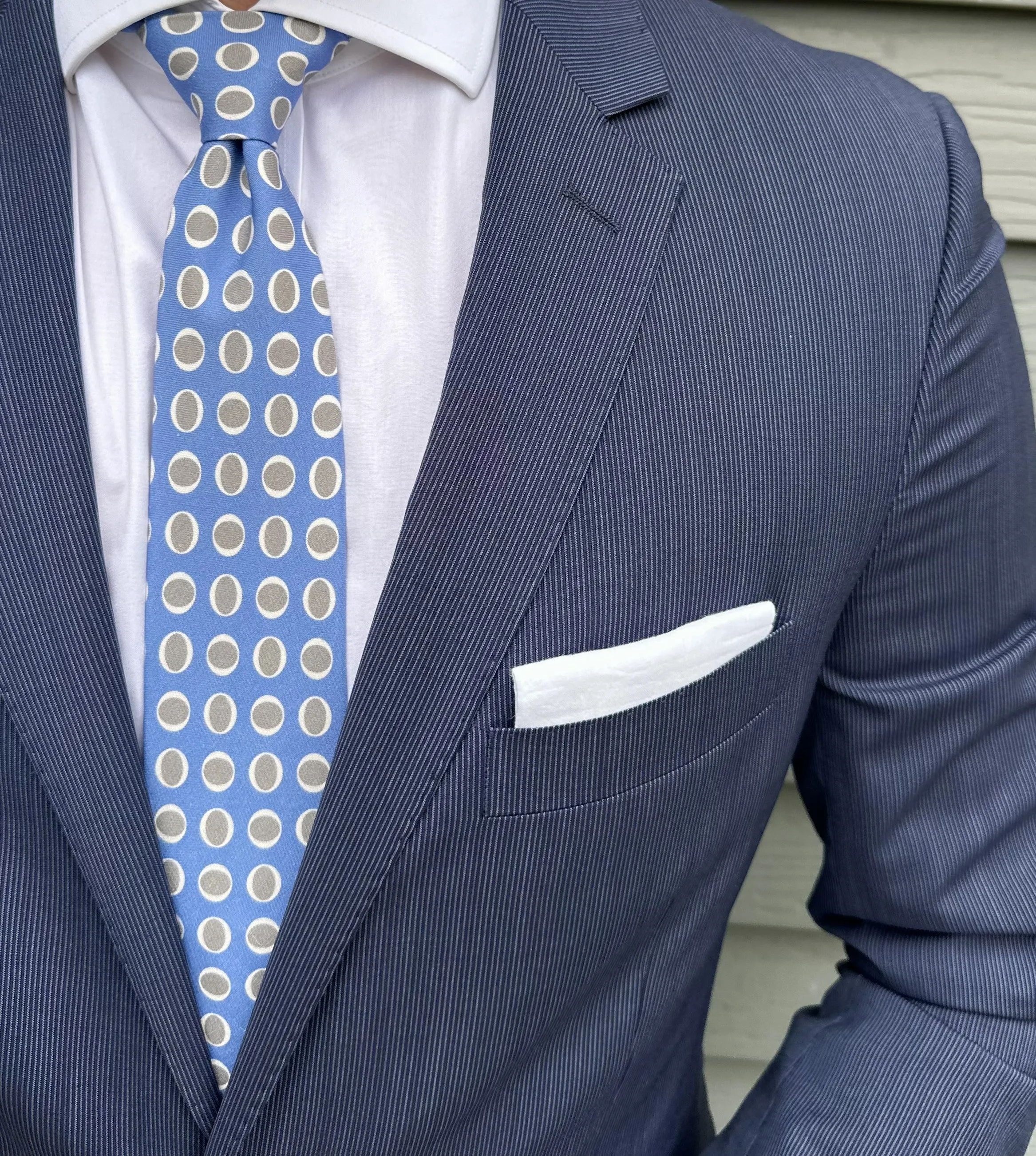 Douglas Blue Ovals Tie sold by Mountain & Sackett product image thumbnail 2
