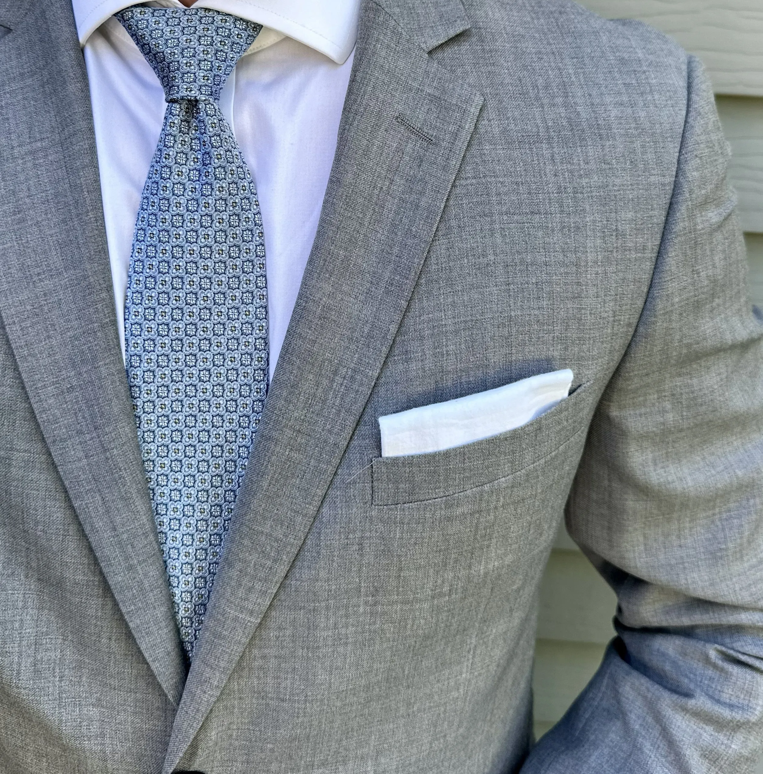 Kessel Blue Foulard Necktie sold by Mountain & Sackett product image thumbnail 2