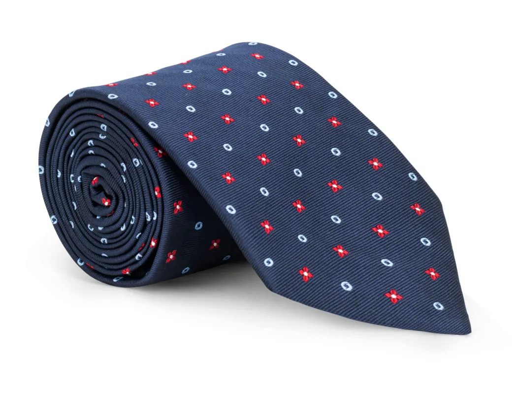 Alter Navy Foulard Tie sold by Mountain & Sackett