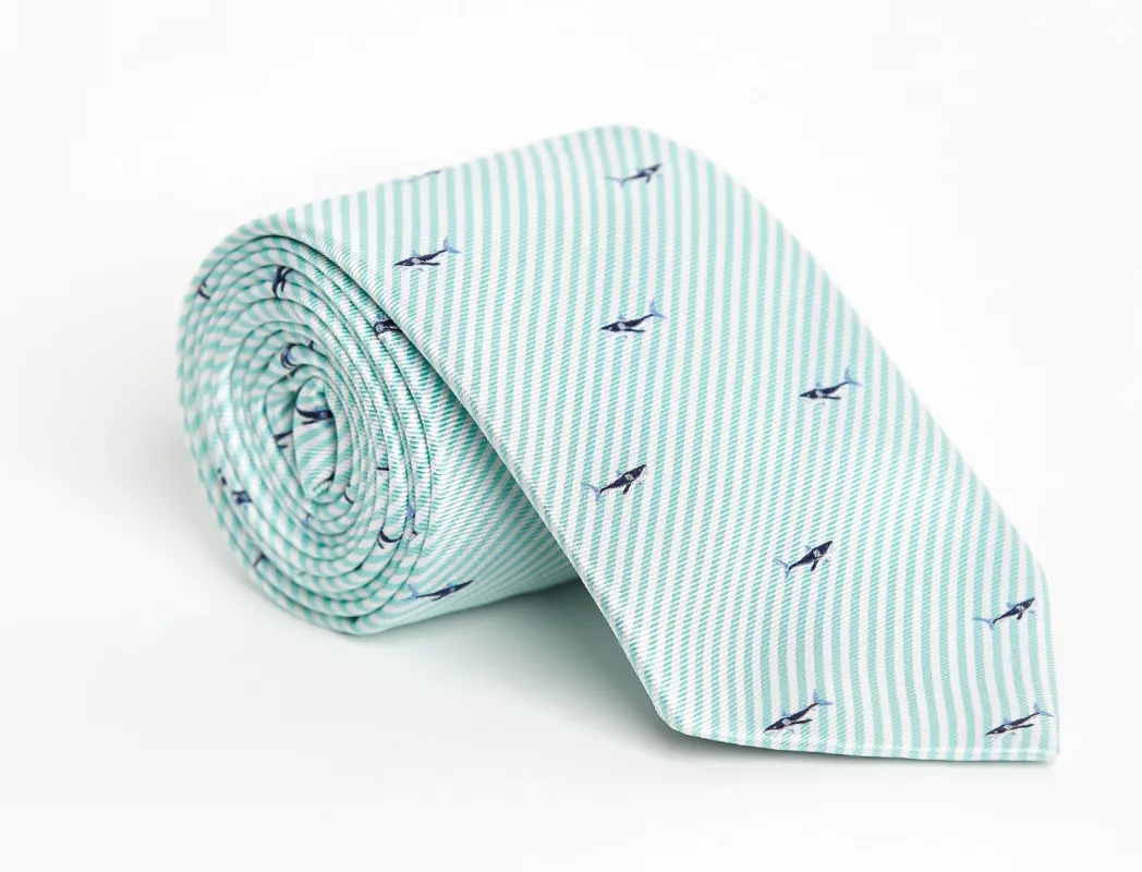Wiley Mint Shark Tie sold by Mountain & Sackett