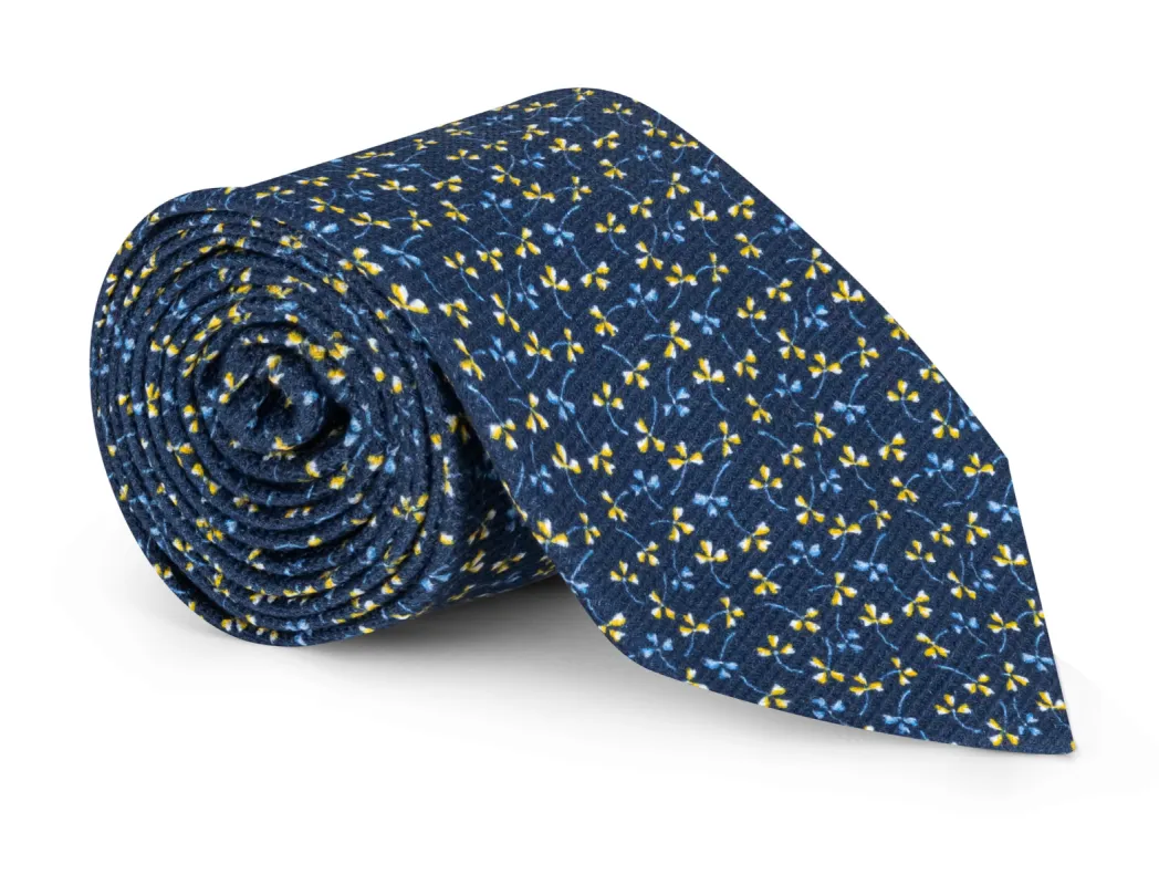 Blake Navy Floral Tie sold by Mountain & Sackett