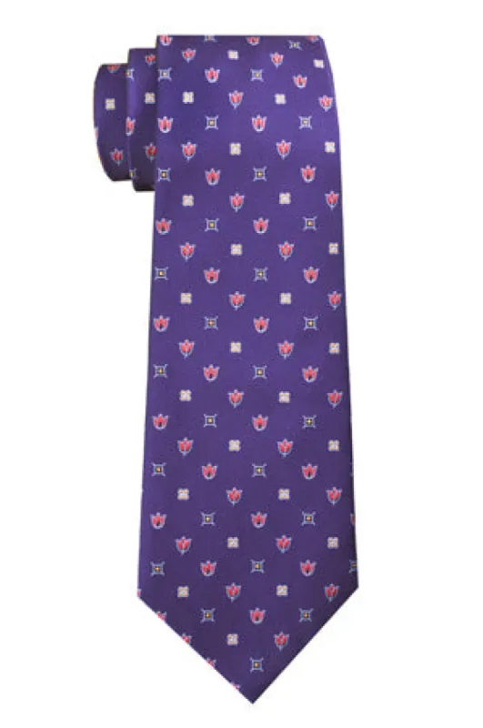 Harrow Flower Tie Purple sold by Mountain & Sackett