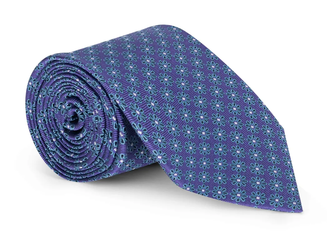 Cooper Purple Foulard Tie sold by Mountain & Sackett