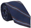 Parsons Grenadine Stripe Tie Navy sold by Mountain & Sackett