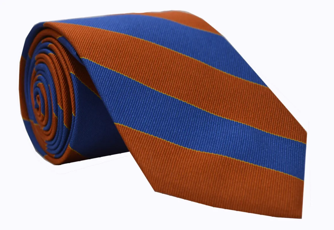 Murray Striped Tie Orange sold by Mountain & Sackett