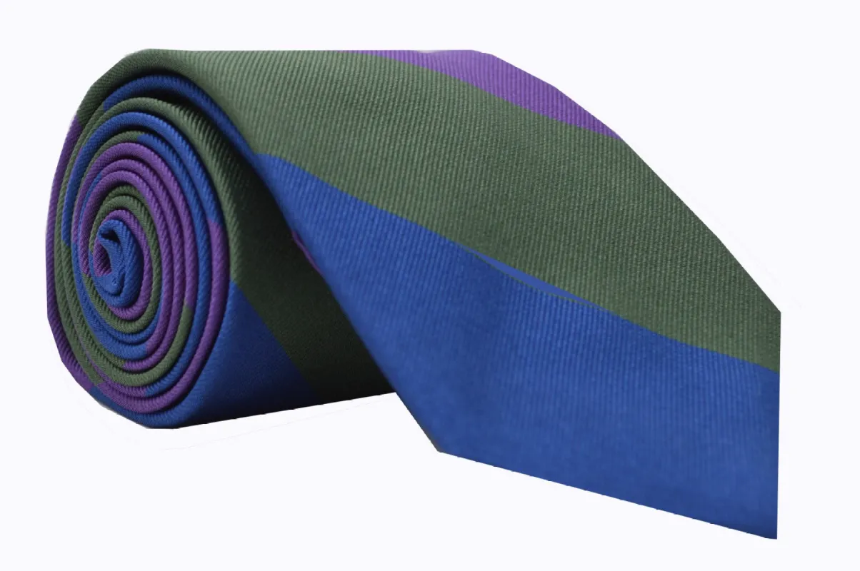Harrison Striped Tie Purple sold by Mountain & Sackett