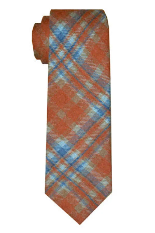 Sutton Plaid Tie Sienna sold by Mountain & Sackett