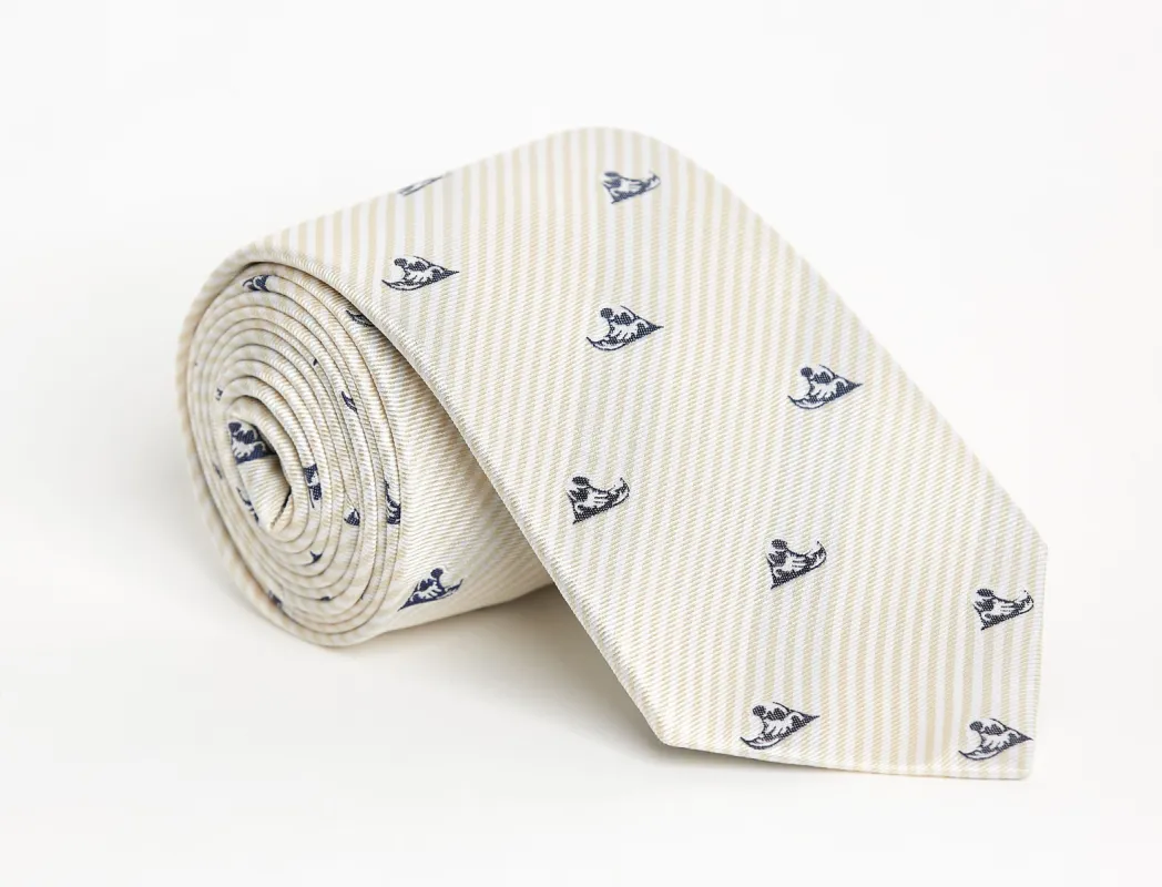 Slater Tan Wave Tie sold by Mountain & Sackett