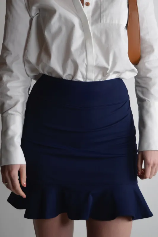 THE GRETTA SKIRT NAVY sold by The Garde