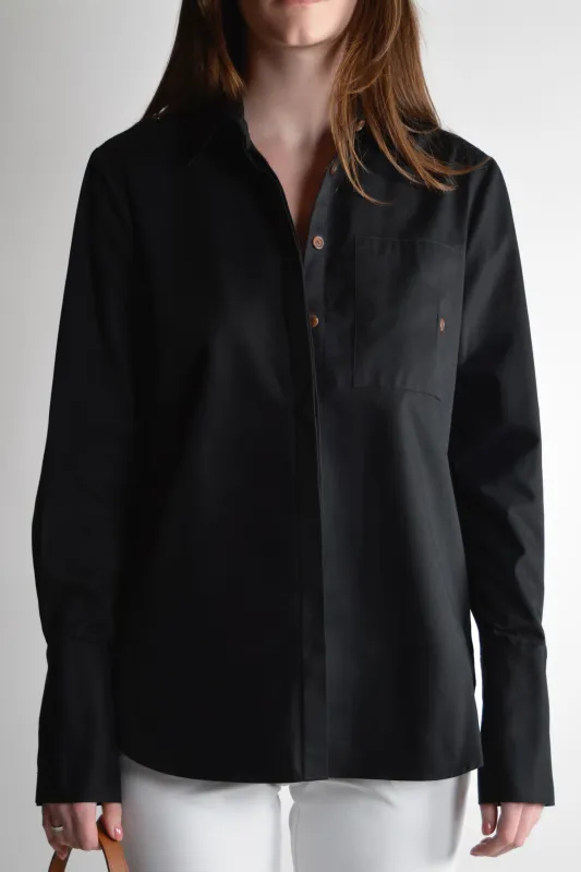THE KENNEDY SHIRT NOIR sold by The Garde