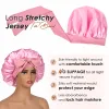 Double Layer Satin Bonnet with Tie Band Sleepwear| Light Pink sold by YANIBEST