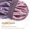 Butter Satin Double Layer Bonnet | Purple sold by YANIBEST