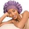 Butter Satin Double Layer Bonnet | Purple sold by YANIBEST