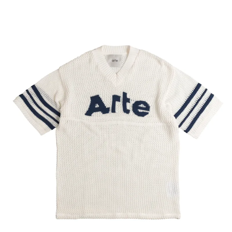 Arte Antwerp Shane Knit Stripe Shirt sold by Asphalt Gold