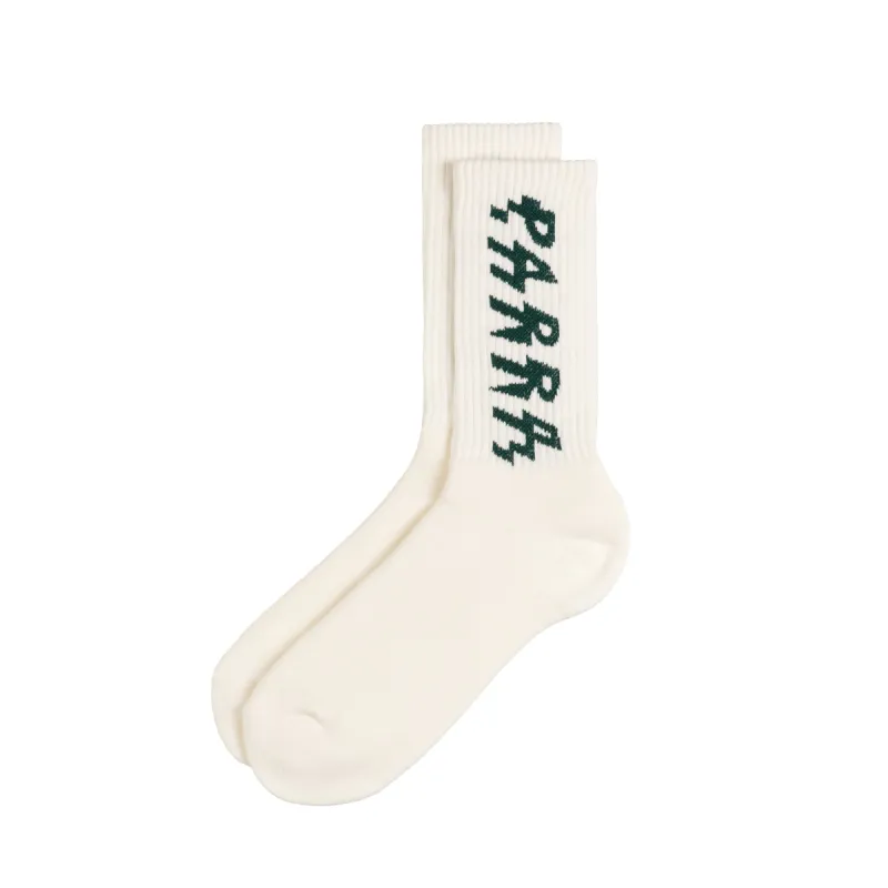 By Parra Shocker Logo Crew Socks sold by Asphalt Gold