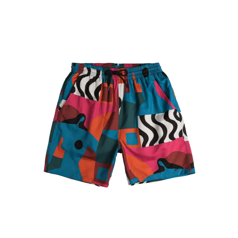 By Parra Distorted Water Swim Shorts sold by Asphalt Gold