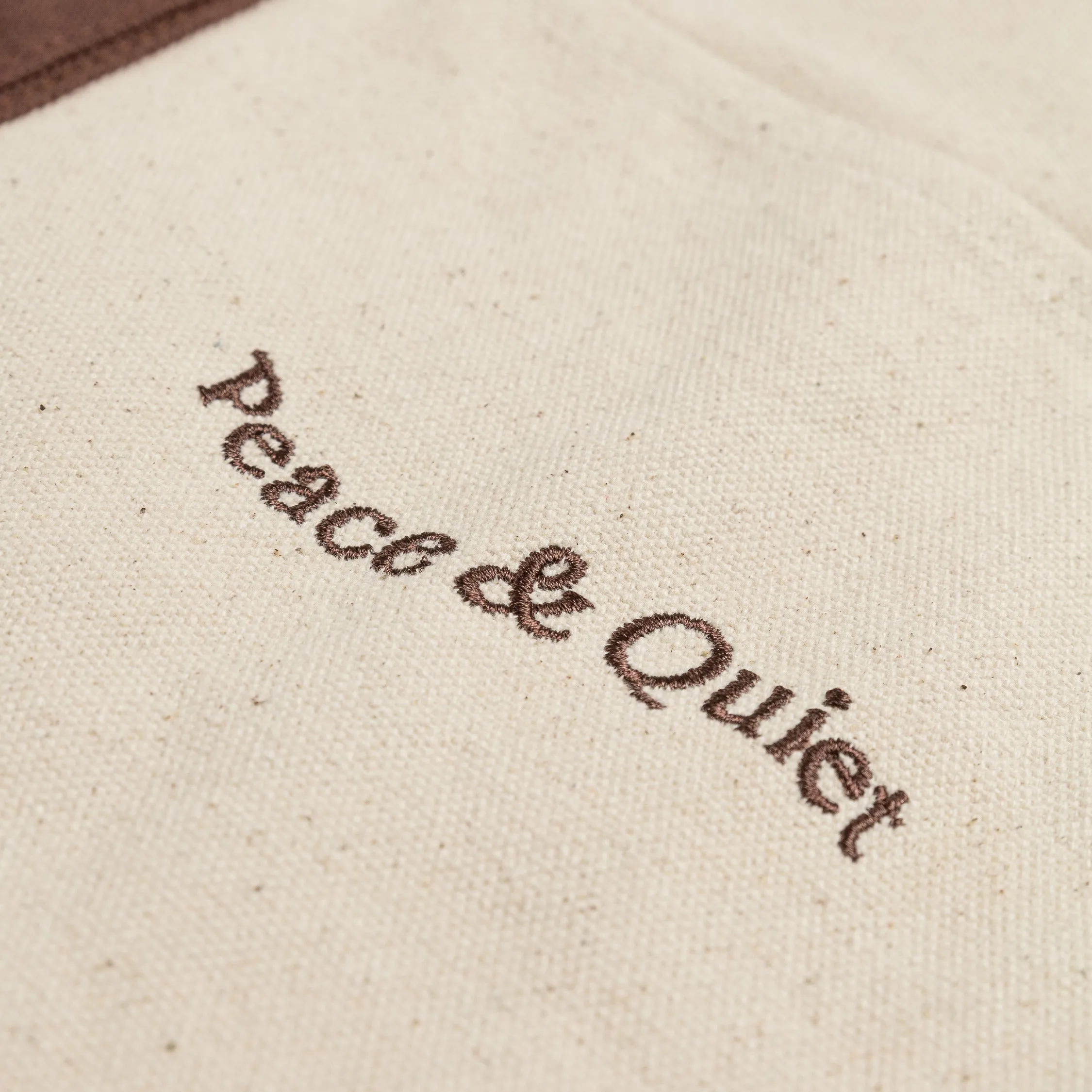 Museum of Peace & Quiet Wordmark Boat Tote sold by Asphalt Gold product image thumbnail 3